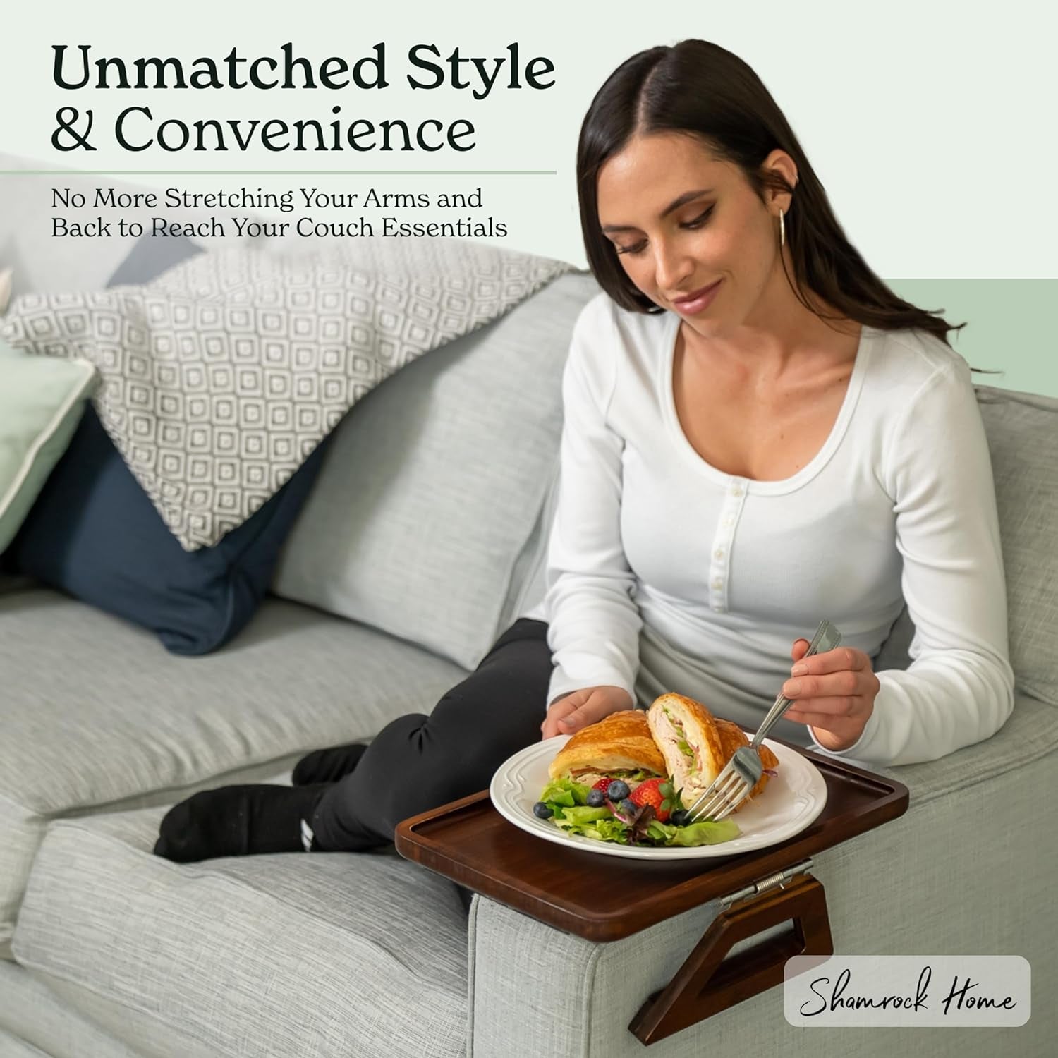 Organic Bamboo Arm Table