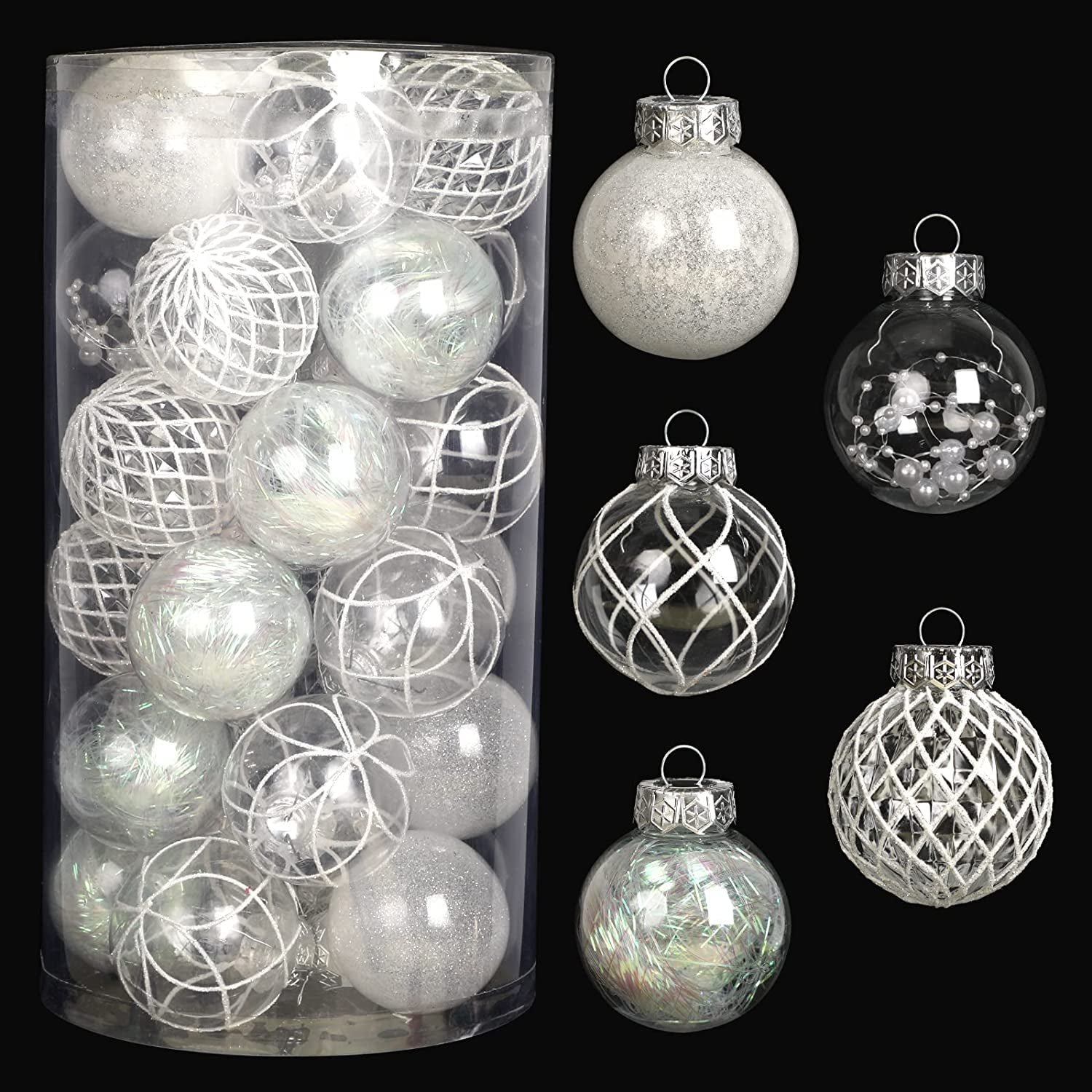 Clear Christmas Ball Ornaments